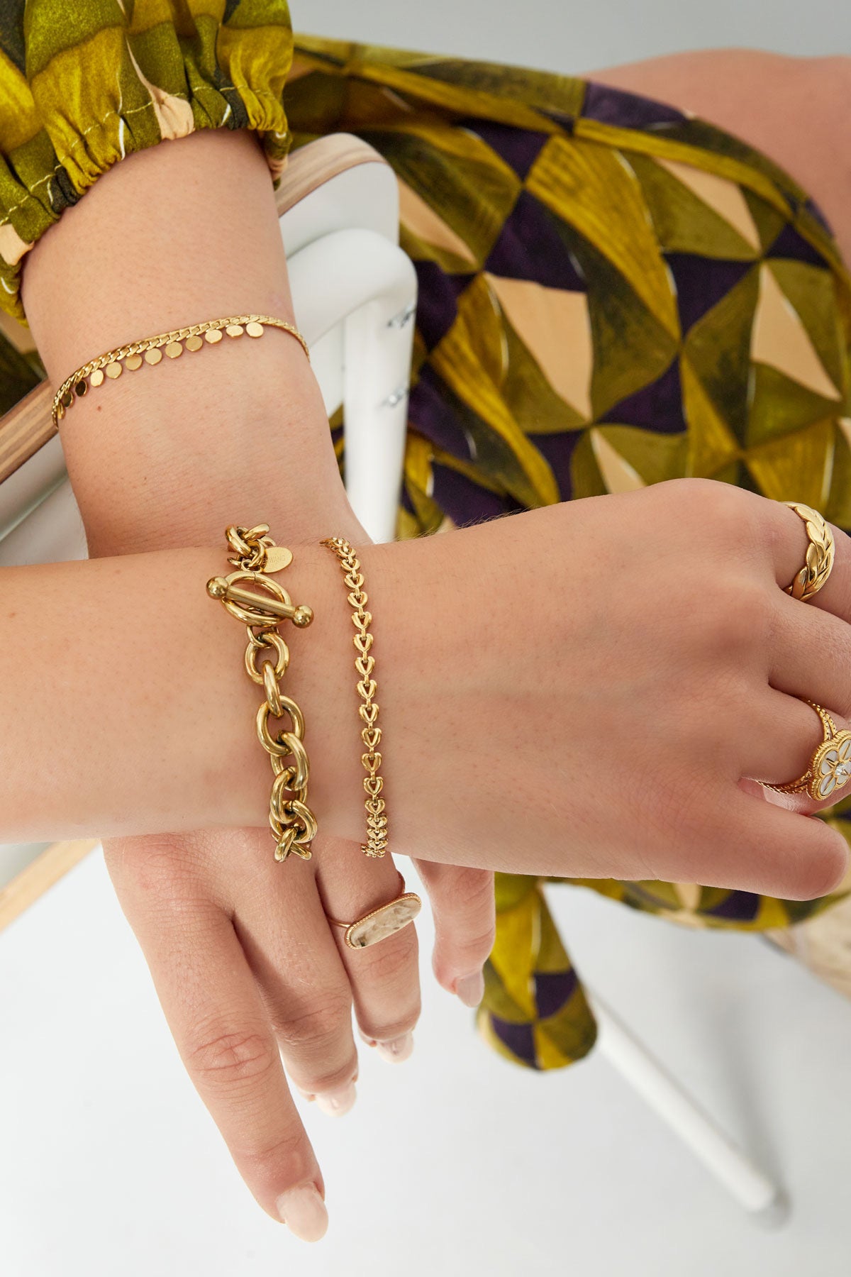 Armband linked harts