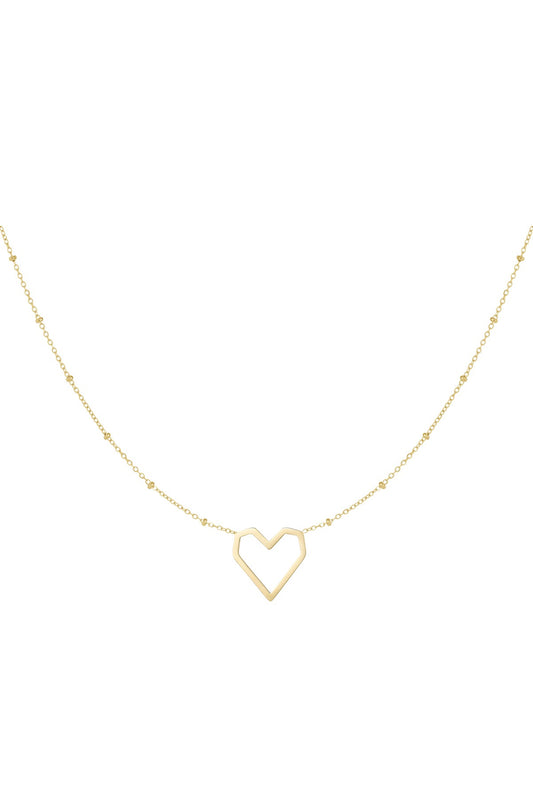 Ketting hart met dots